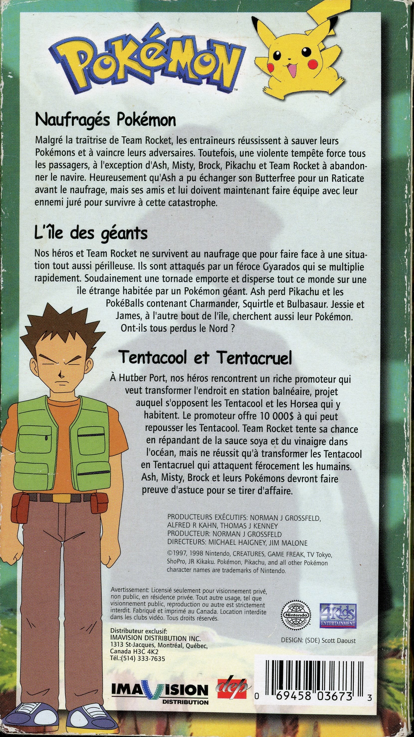 L'île des géants Attrapez-les tous ! Pokémon French Version Tape