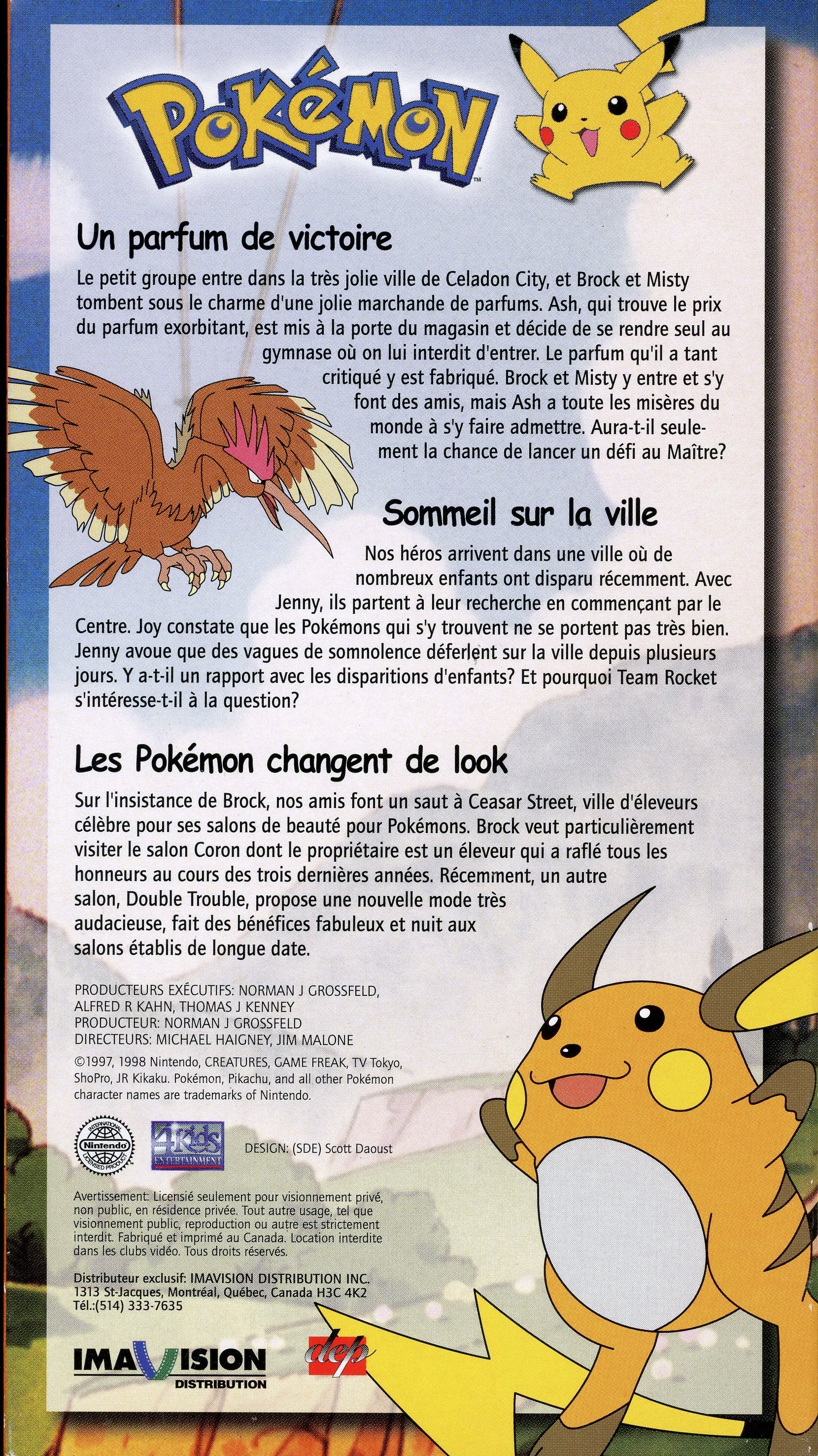 Un parfum de victoire Attrapez-les tous ! Pokémon French Version Tape