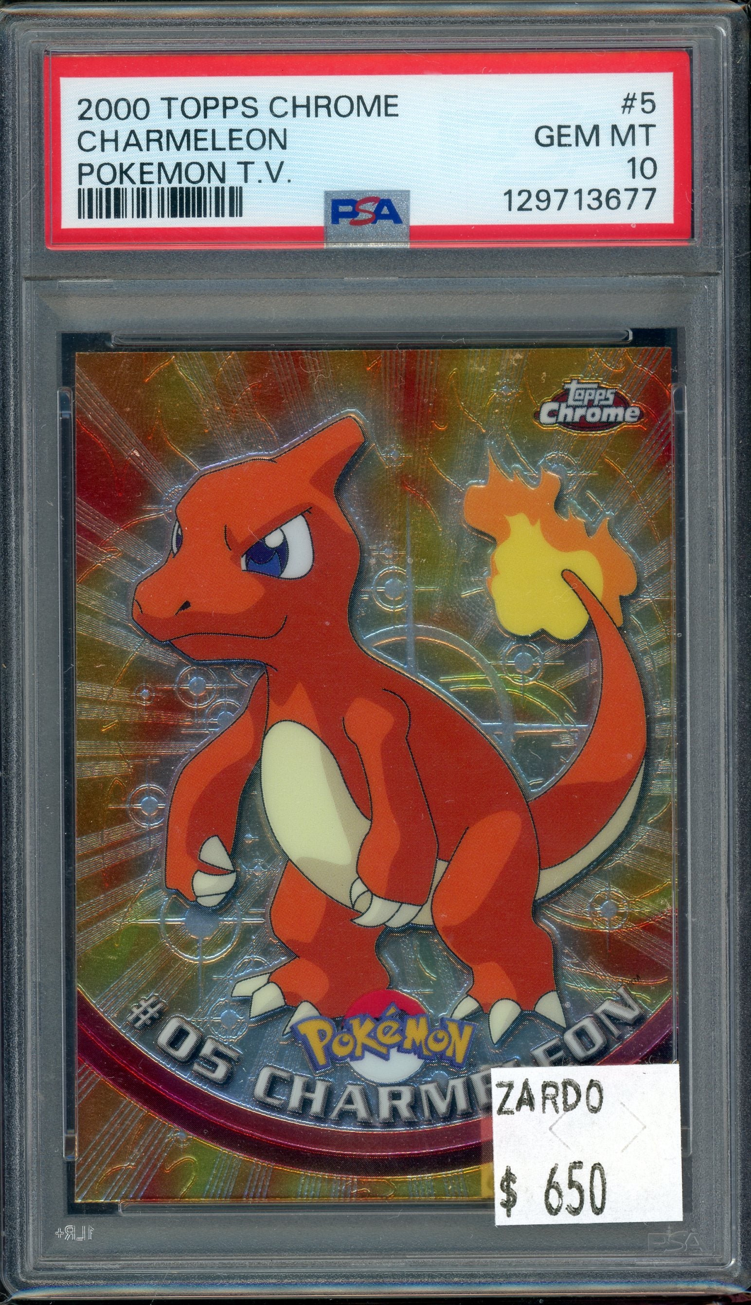 PSA 10 CHARMELEON POKEMON T.V.
