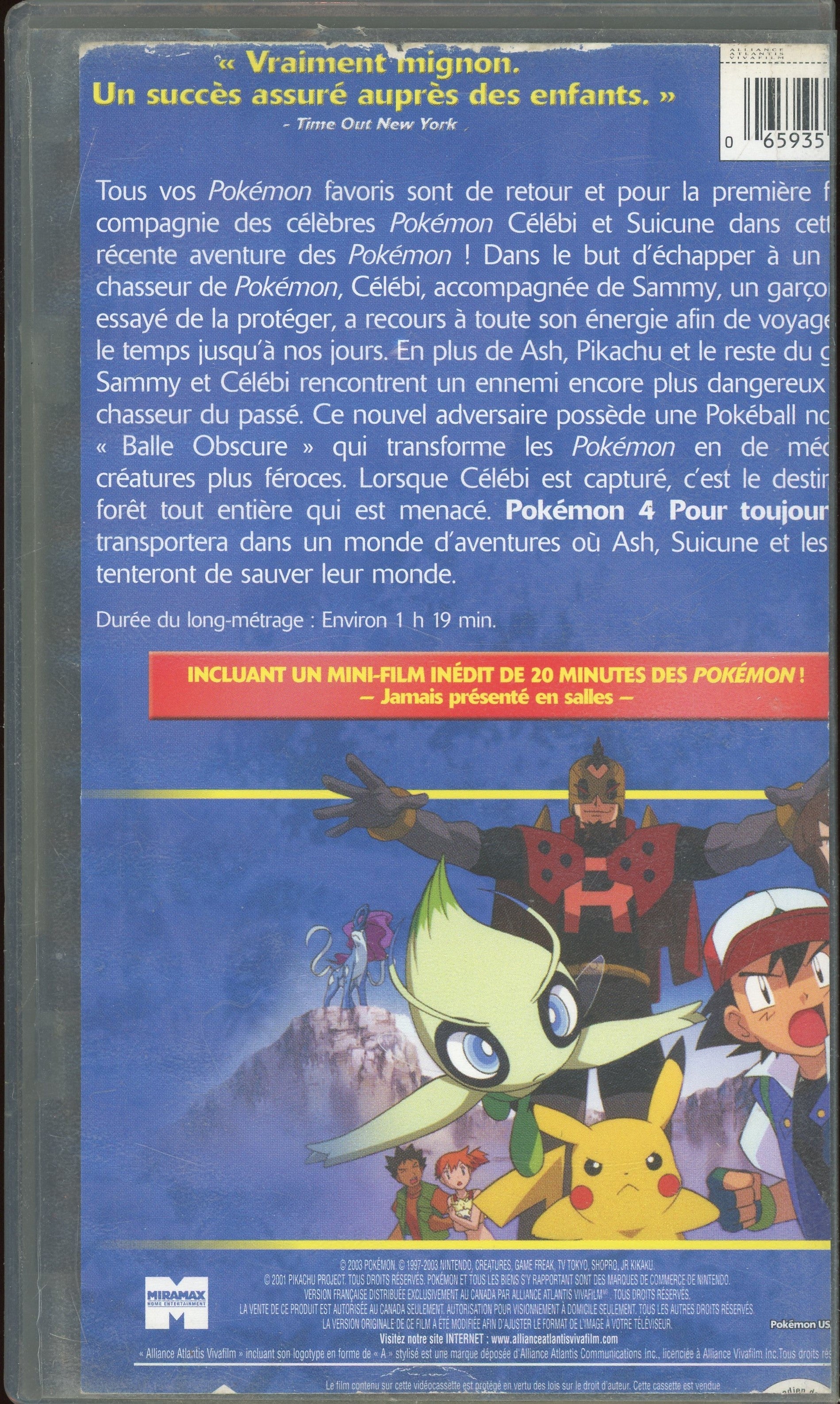 Pour Toujours Pokémon 4 French Version Tape