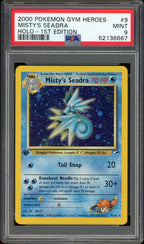 PSA 9 MISTY'S SEADRA HOLO GYM HEROES 1ST EDITION