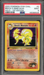 PSA 9 BROCK'S NINETALES HOLO GYM CHALLENGE 1ST EDITION