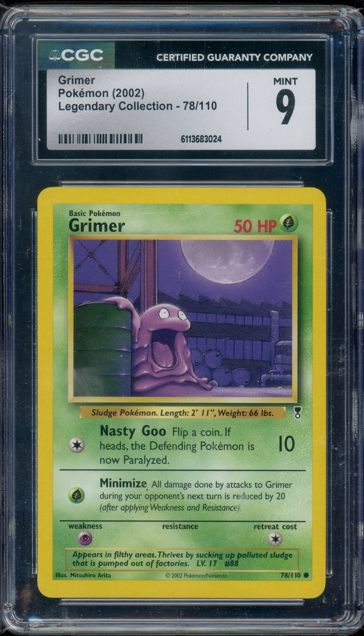 CGC 9 GRIMER LEGENDARY COLLECTION