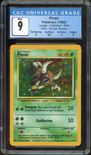 CGC 9 PINSIR HOLO JUNGLE *NO SYMBOL*