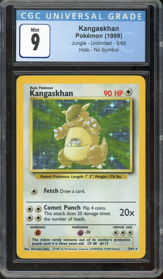 CGC 9 KANGASKHAN HOLO JUNGLE *NO SYMBOL*