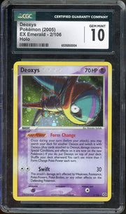 CGC 10 DEOXYS HOLO EX EMERALD
