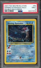 PSA 9 SHINING GYARADOS NEO REVELATION *DOUBLE HOLO ERROR*
