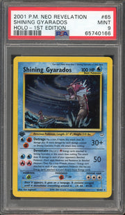 PSA 9 SHINING GYARADOS HOLO NEO REVELATION 1ST EDITION