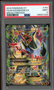 PSA 9 FA/ M HOUNDOOM EX XY BREAKTHROUGH