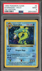 PSA 9 GYARADOS HOLO BASE SET 1ST EDITION