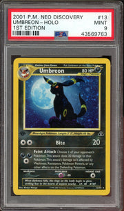 PSA 9 UMBREON HOLO 1ST EDITION NEO DISCOVERY