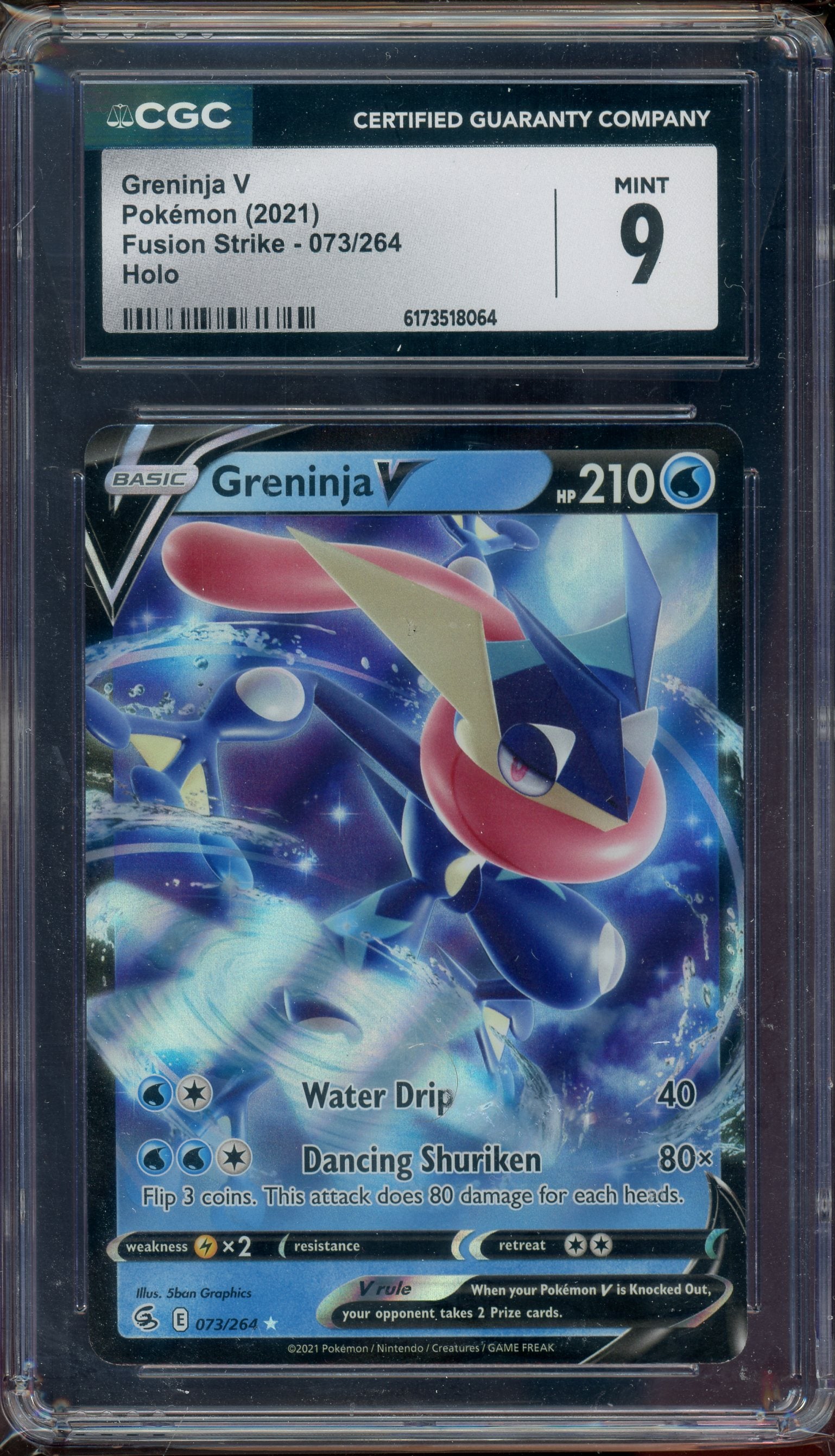 CGC 9 GRENINJA V FUSION STRIKE