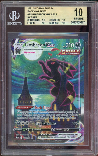 BGS 10 UMBREON VMAX EVOLVING SKIES