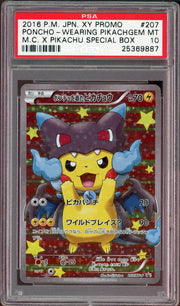 PSA 10 PIKACHU PONCHO WEARING MEGA CHARIZARD X