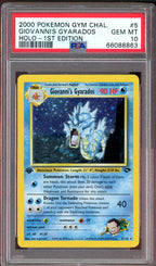PSA 10 GIOVANNI'S GYARADOS HOLO 1ST EDITION GYM CHALLENGE