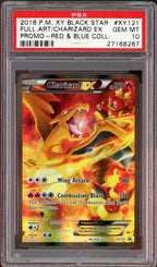 PSA 10 CHARIZARD PROMO RED & BLUE COLLECTION