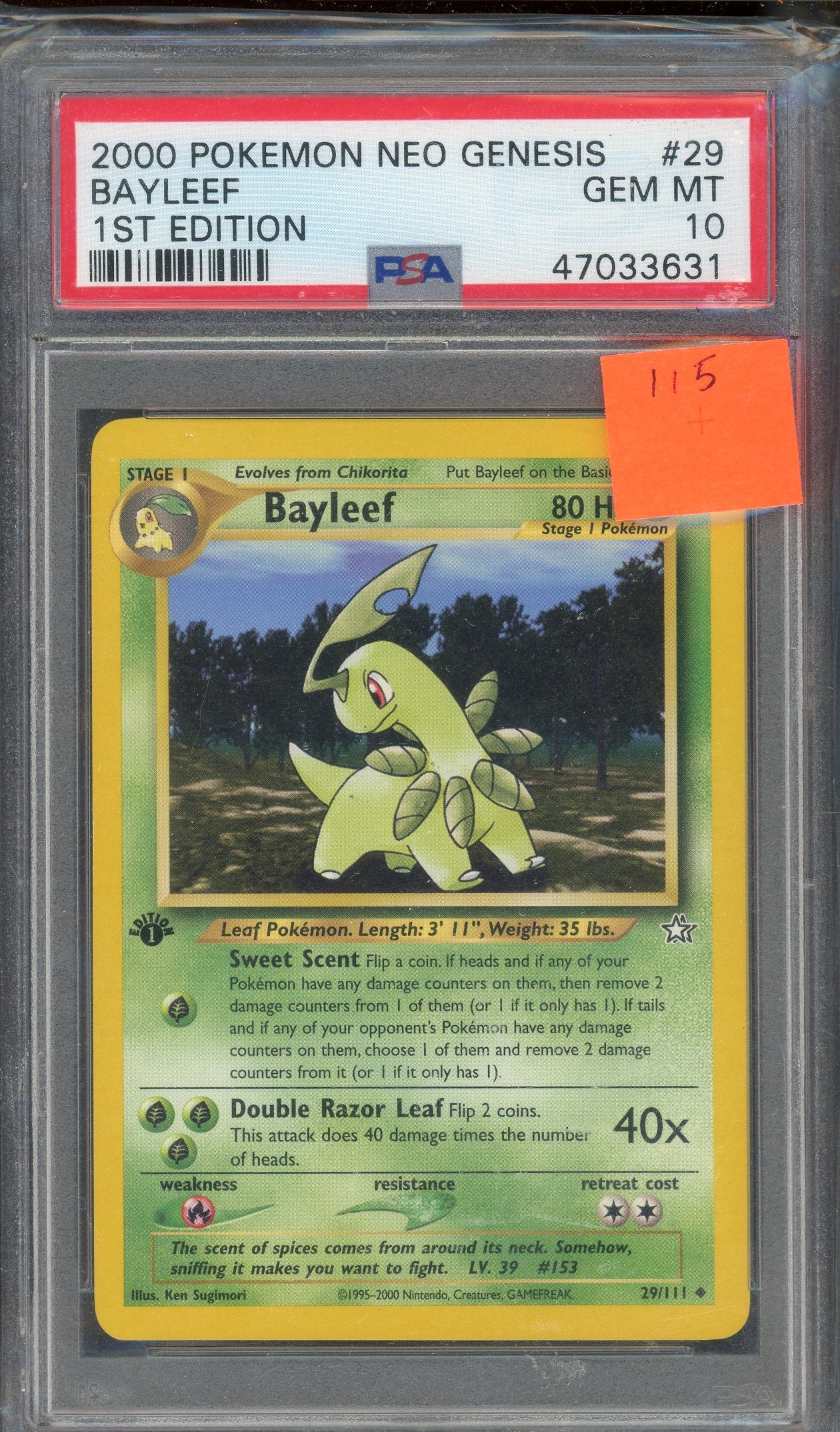 PSA 10 BAYLEEF 1ST EDITION