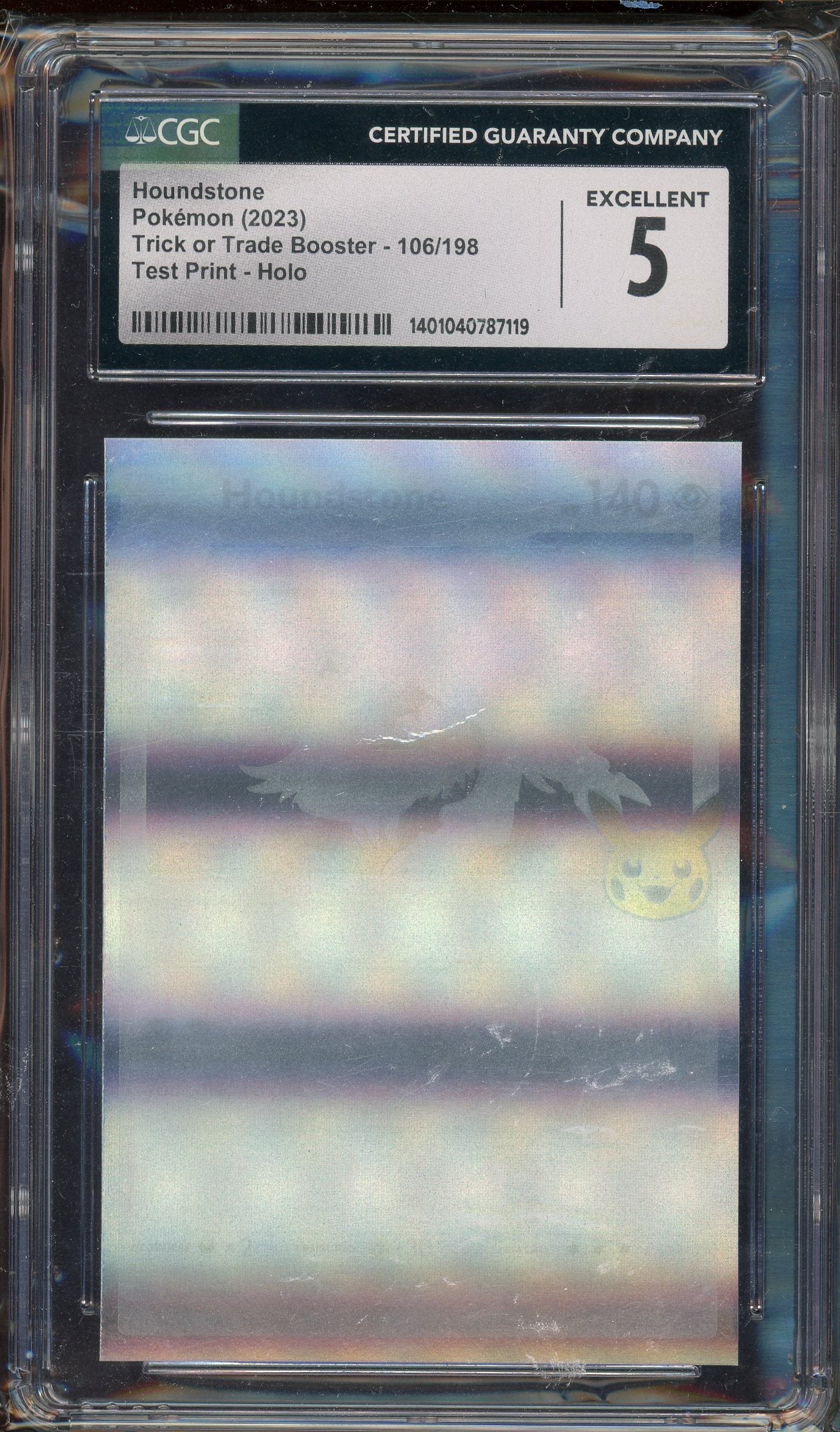 CGC 5 HOUNDSTONE TEST PRINT - HOLO