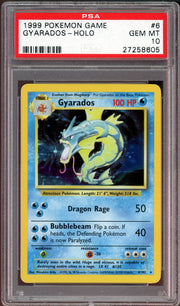 PSA 10 GYARADOS HOLO BASE SET