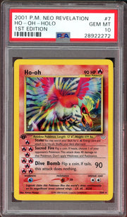 PSA 10 HO-OH HOLO 1ST EDITION NEO REVELATION