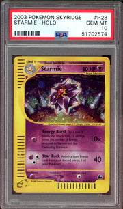 PSA 10 STARMIE HOLO SKYRIDGE