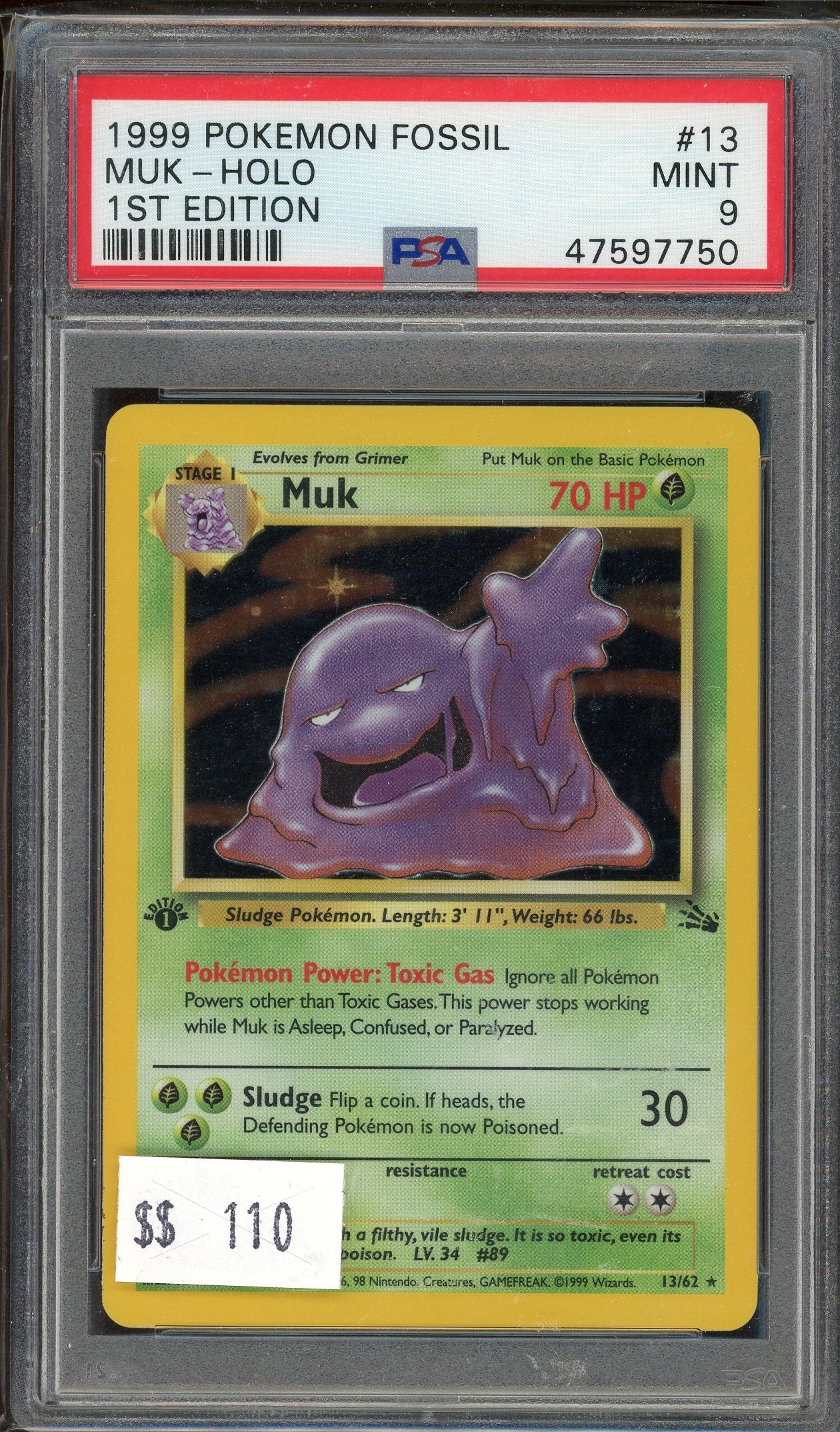 PSA 9 MUK-HOLO 1ST EDITION