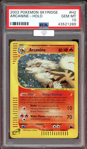 PSA 10 ARCANINE HOLO SKYRIDGE MBA SILVER DIAMOND