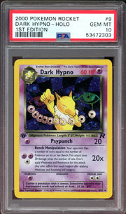 PSA 10 DARK HYPNO HOLO 1ST EDITION TEAM ROCKET