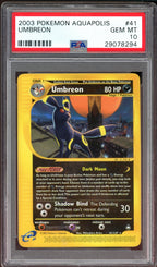 PSA 10 UMBREON AQUAPOLIS