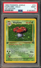 PSA 9 VILEPLUME HOLO JUNGLE 1ST EDITION