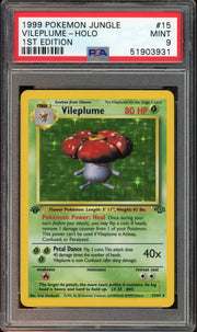 PSA 9 VILEPLUME HOLO JUNGLE 1ST EDITION