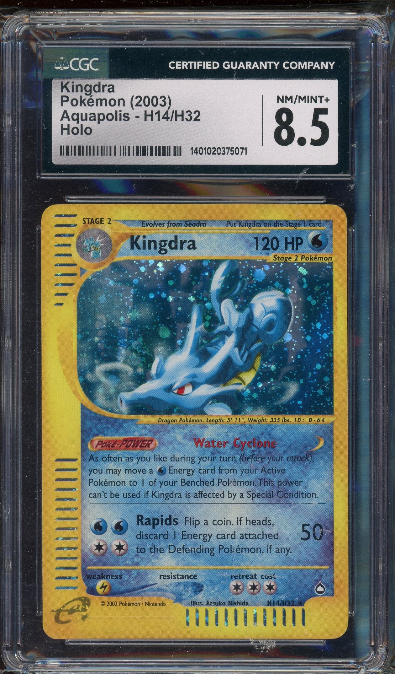 CGC 8.5 KINGDRA HOLO