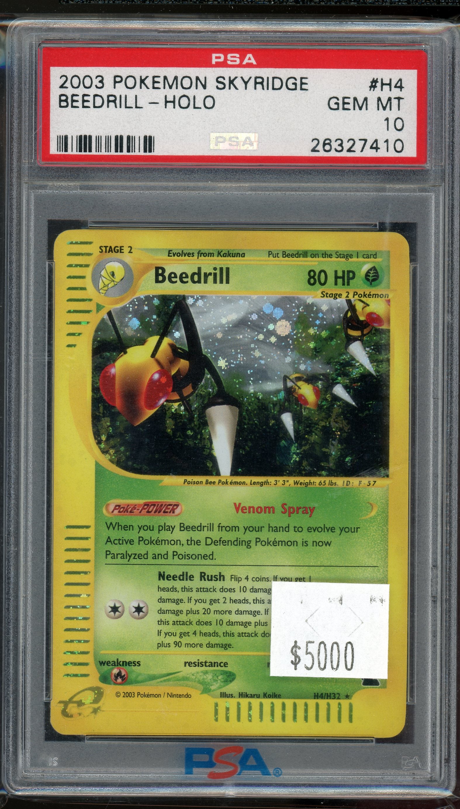 PSA 10 BEEDRILL-HOLO