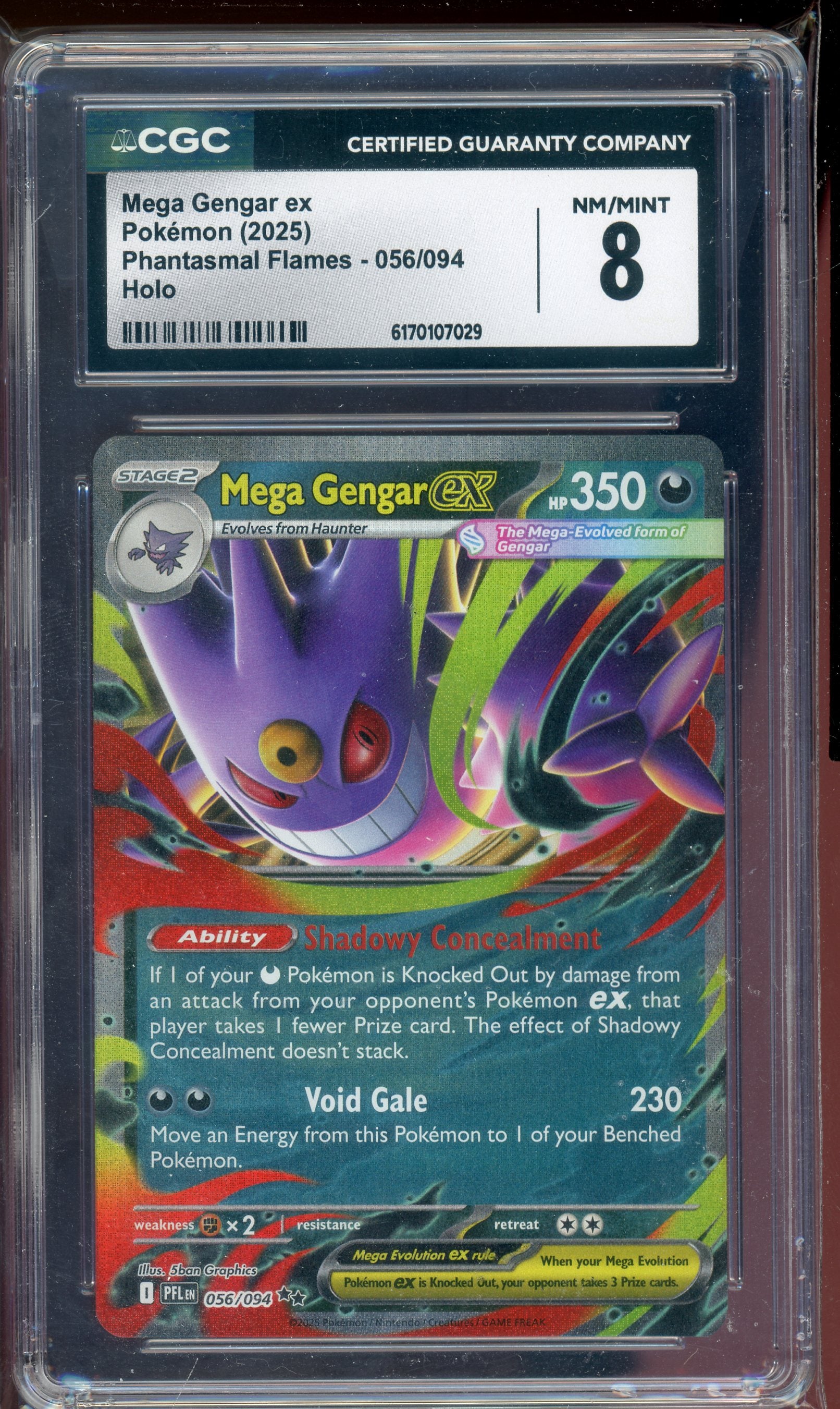 CGC 8 MEGA GENGAR EX