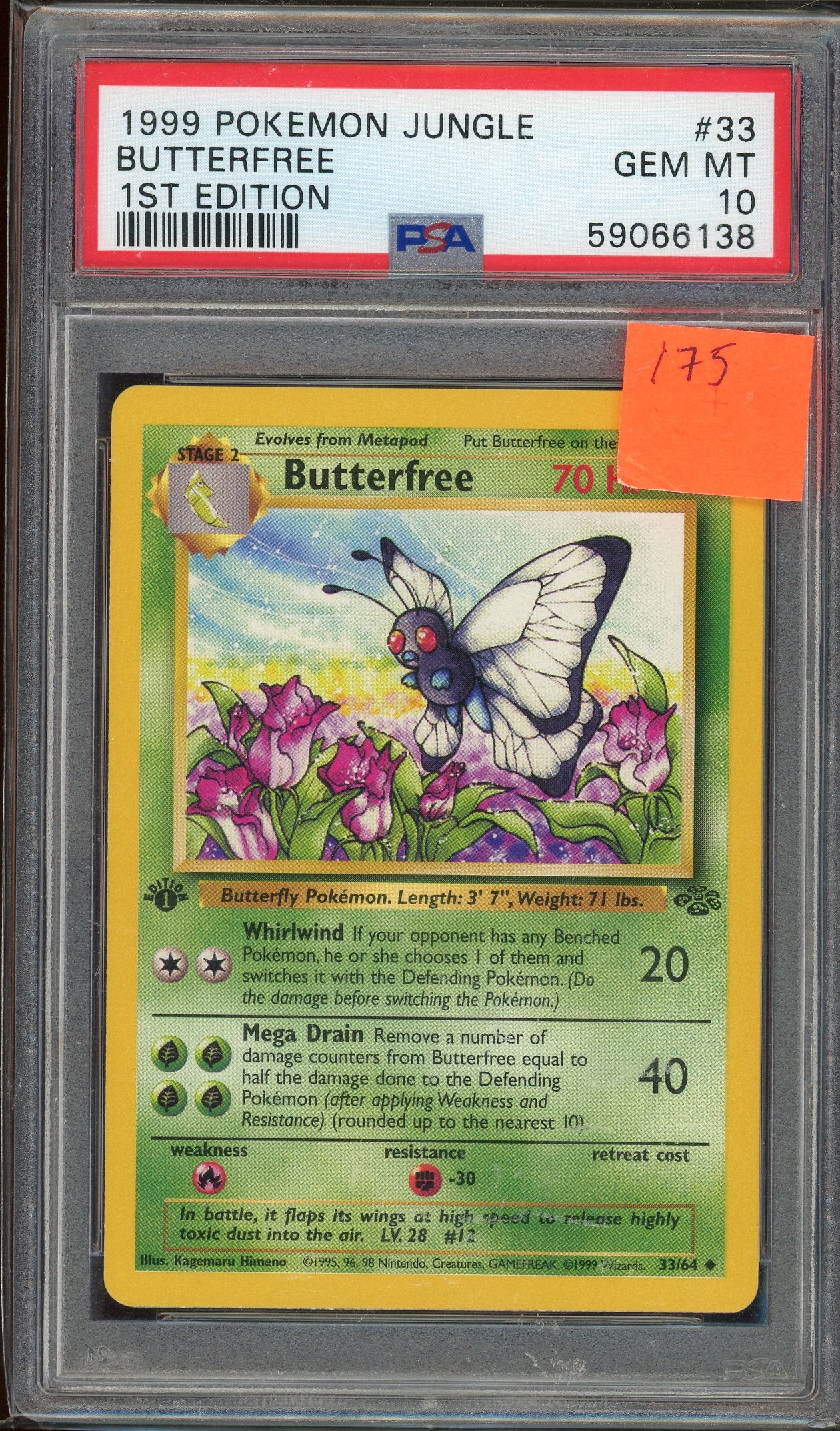 PSA 10 BUTTERFREE 1ST EDITION