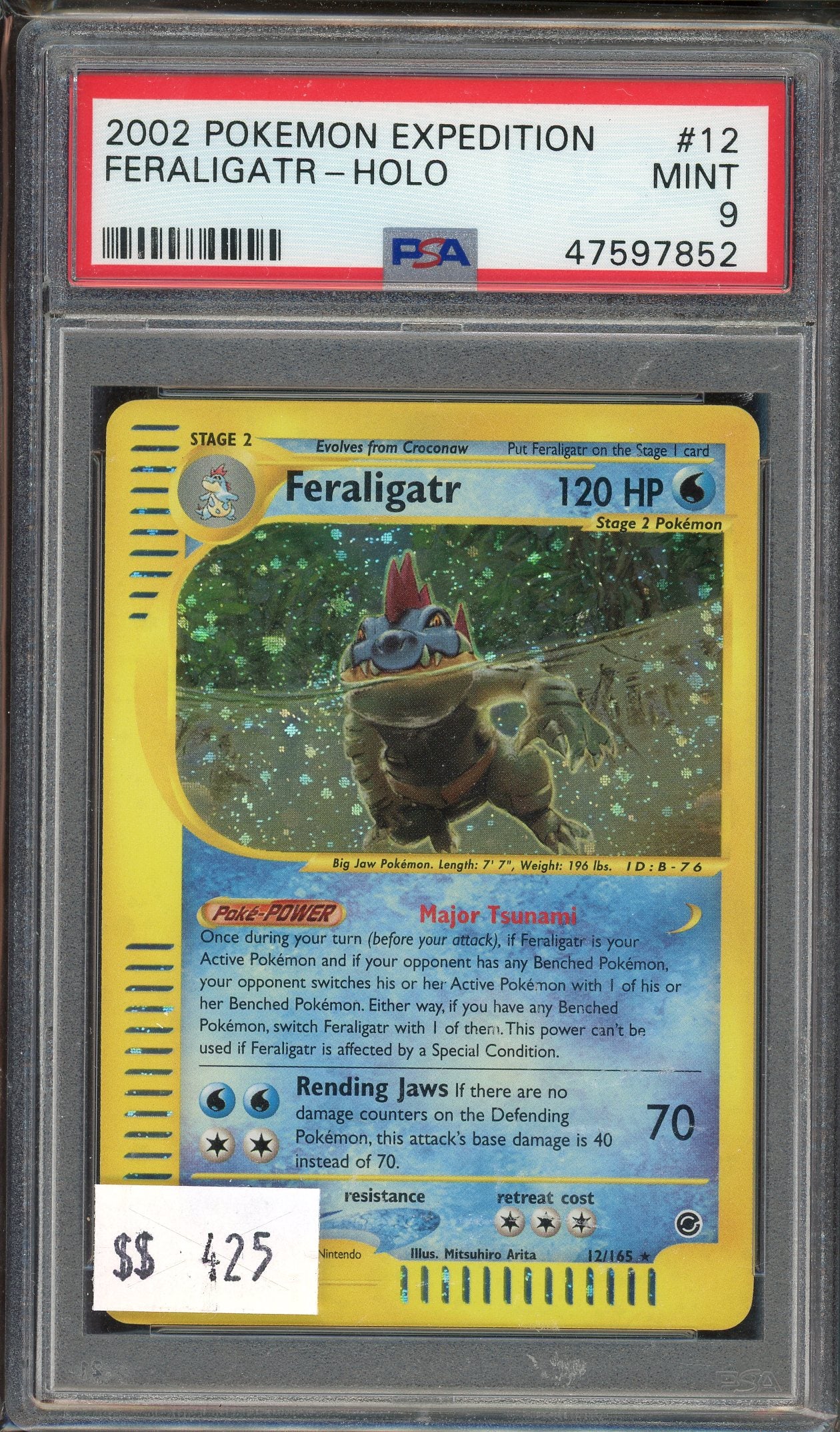 PSA 9 FERALIGATR-HOLO