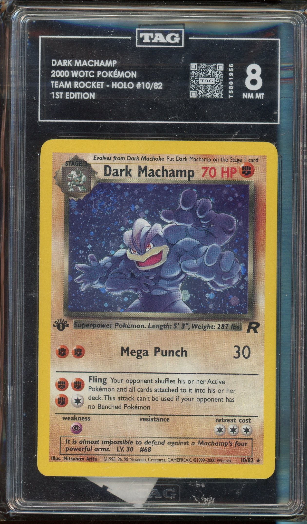 TAG 8 DARK MACHAMP 1ST EDITION