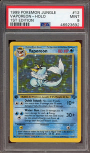 PSA 9 VAPOREON HOLO JUNGLE 1ST ED