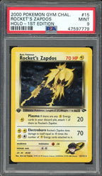PSA 9 ROCKET'S ZAPDOS HOLO GYM CHALLENGE 1ST ED