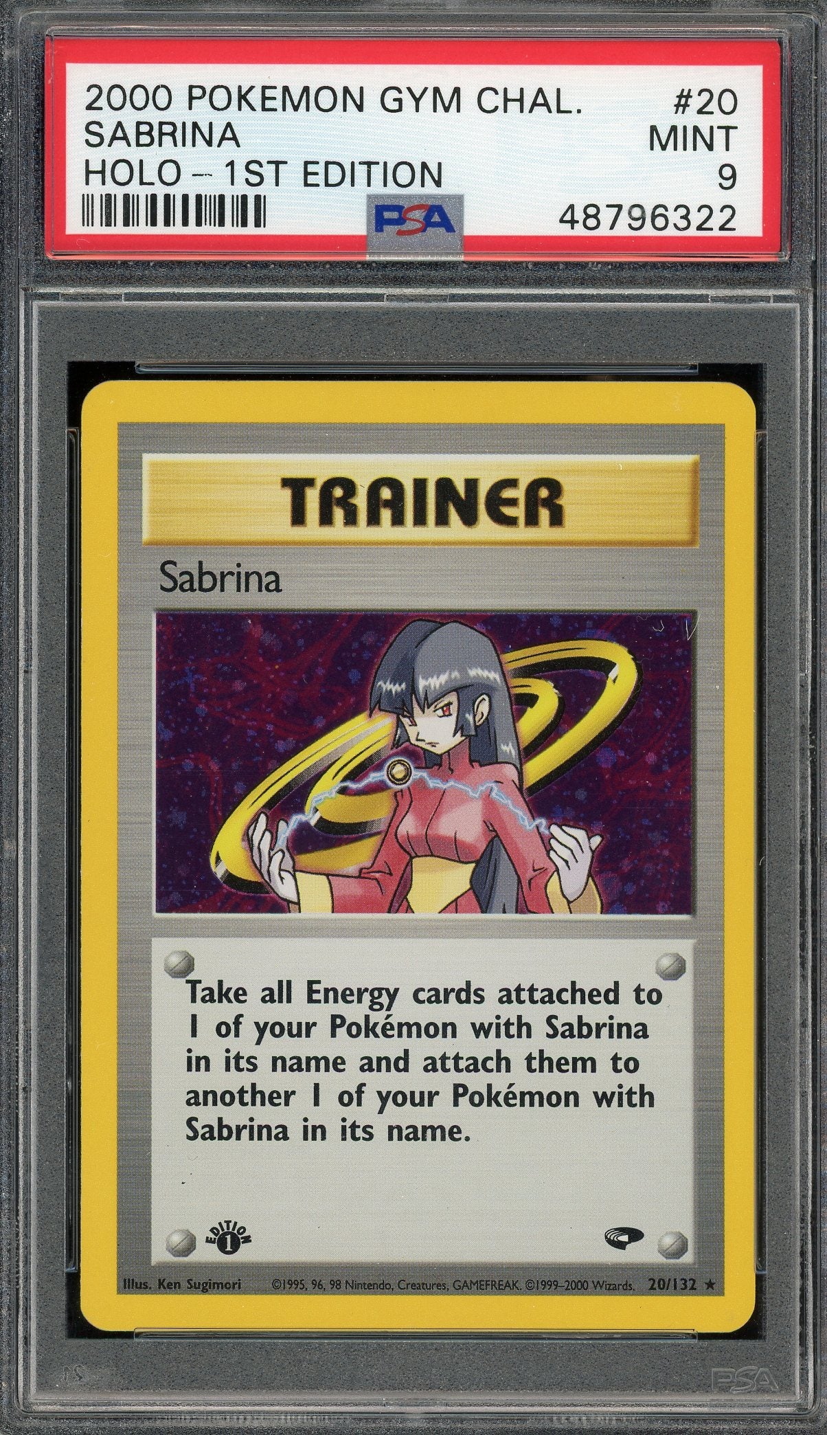 PSA 9 SABRINA HOLO-1ST EDITION