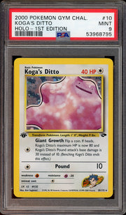 PSA 9 KOGA'S DITTO HOLO GYM CHALLENGE 1ST ED
