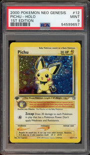 PSA 9 PICHU HOLO NEO GENESIS 1ST ED