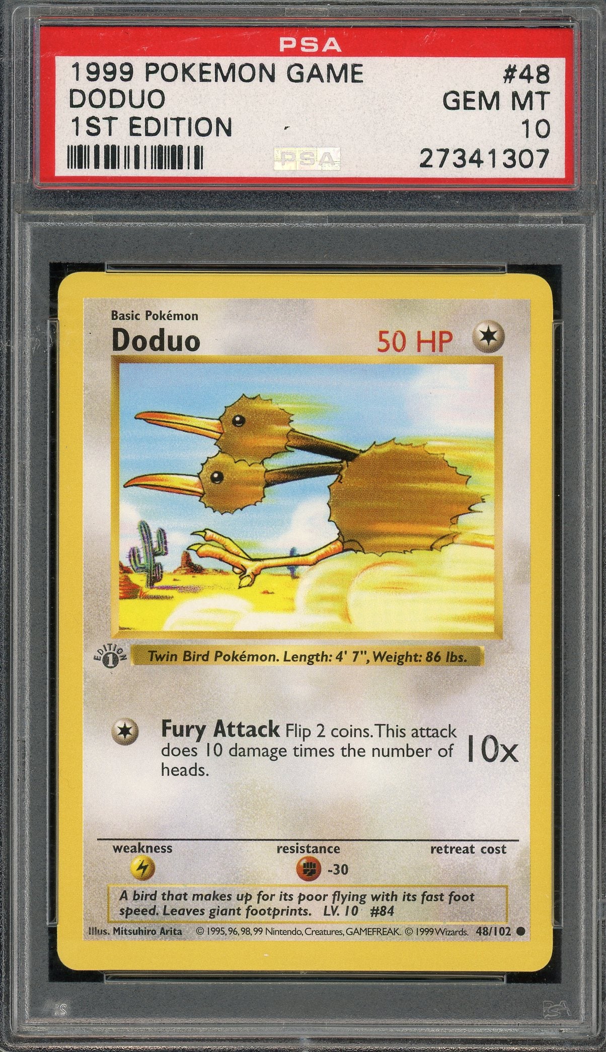 PSA 10 DODUO 1ST EDITION