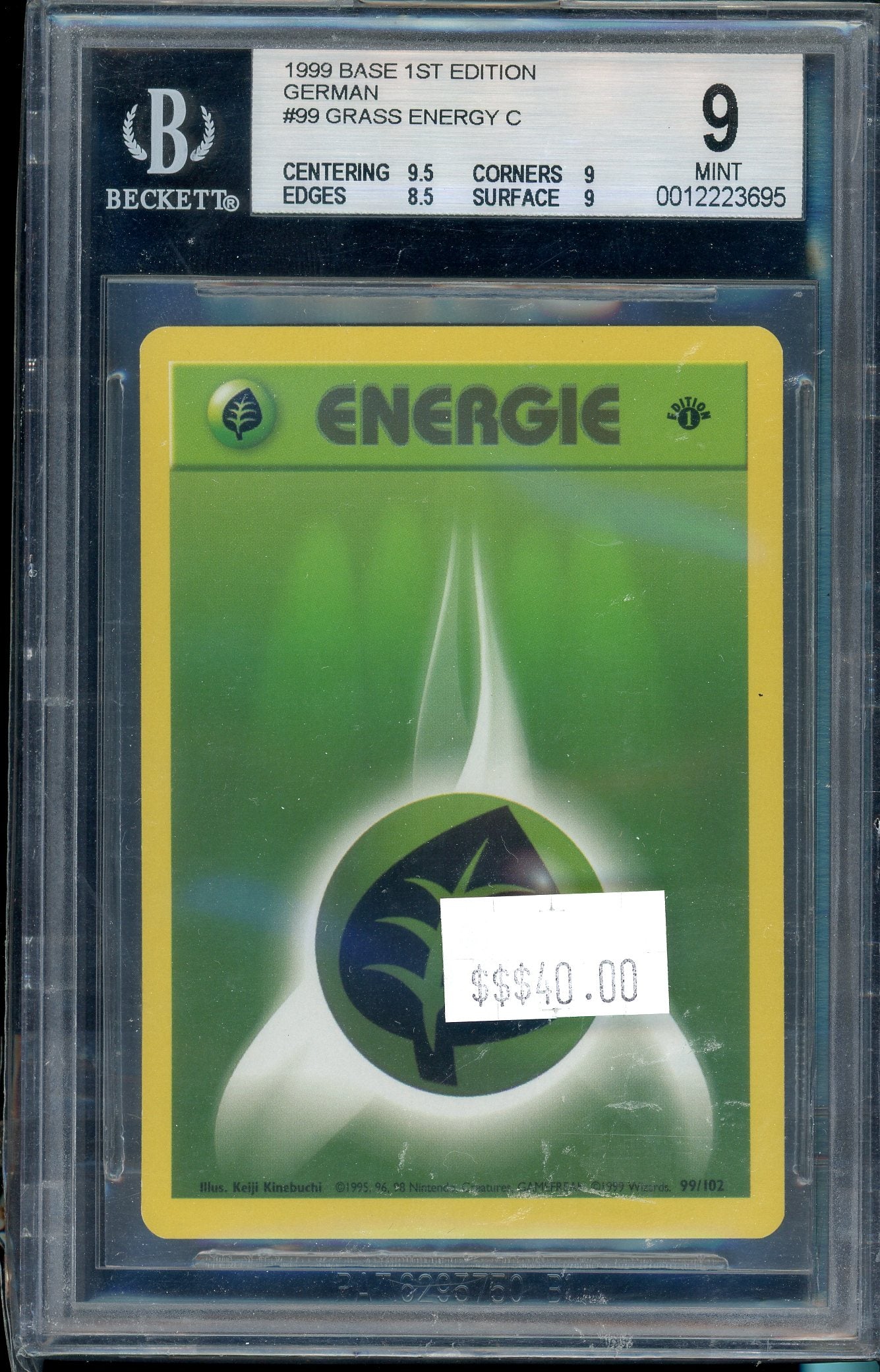 BGS 9 GRASS ENERGY C 1ST EDITION GERMAN