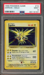PSA 9 ZAPDOS HOLO BASE SET