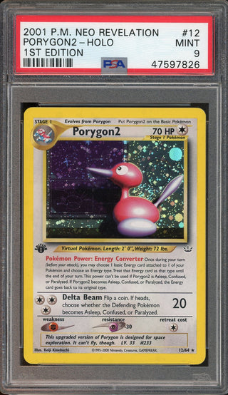 PSA 9 PORIGON2 HOLO NEO REVELATION 1ST ED
