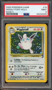 PSA 9 WIGGLYTUFF HOLO BASE 2