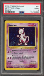 PSA 9 MEWTWO HOLO BASE 2