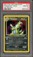 PSA 10 TYRANITAR-HOLO 1ST EDITION NEO DISCOVERY