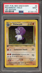PSA 9 POLIWRATH HOLO NEO DISCOVERY 1ST ED